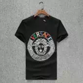 versace vintage logo-print t-shirt cool rainbow logo black